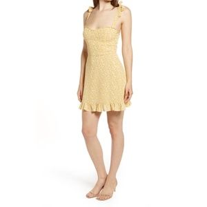 Reformation Christine Ruffle Minidress Lily 6